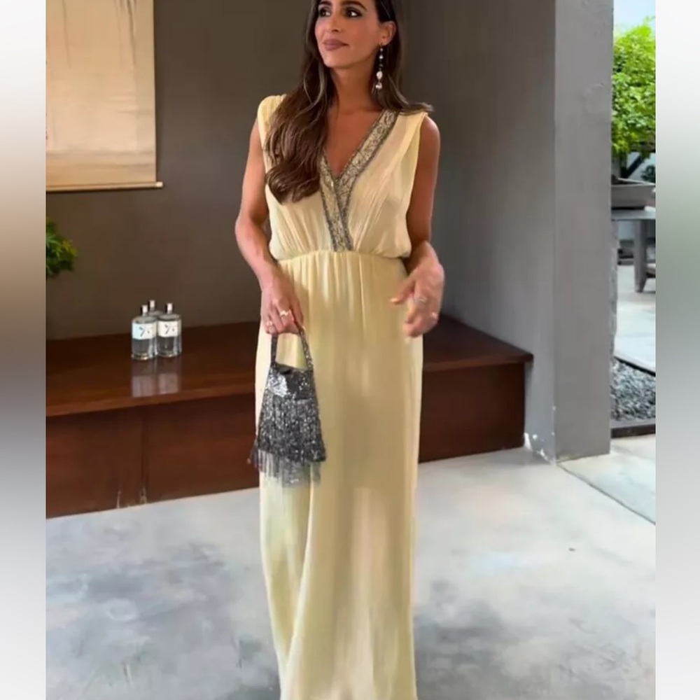 Zara NWT SS24 Embroidered Beaded Dress